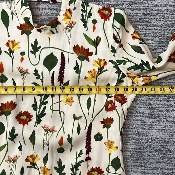 NWT Agua by Agua Bendita  Sur Primavera Silk Jacquard Mini Dress Large - Picture 11 of 16